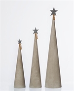 Juletræ Cement cone grå 3 forskellige størrelser fra Lübec Living OOhh - Tinashjem 